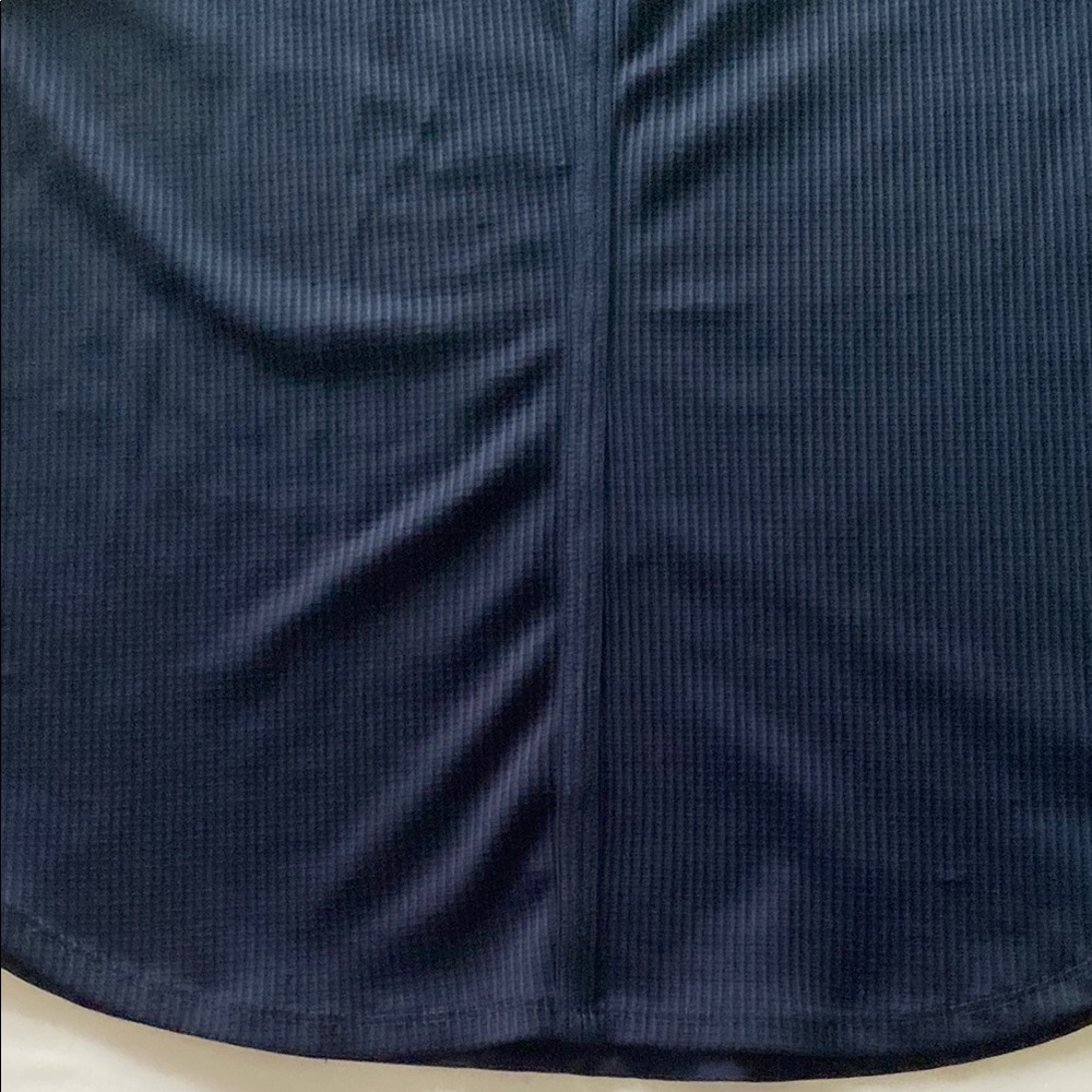 American Eagle Outfitters Blue Cut Out Racerback Tank Top - Picture 4 of 5